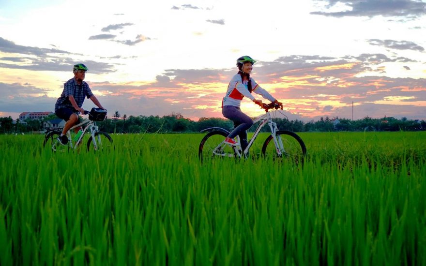 Đạp xe làng Cẩm Thanh